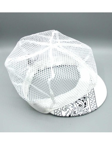 "MESH" Lightweight and breathable mesh cap with paisley bandana