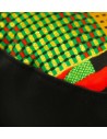 "JOY" African print Rasta Hat without brim (Red, Gold, Yellow, Green, Black)