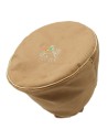 "ROYAL" Camel suede Rasta Tam with lion of judah embroidery