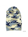 "STRETCHY CAP CAMO" Bonnet stretch Camouflage Bleu, pour les dreadlocks
