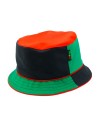 "COLORBLOCK RBG" Bucket hat with Red Black Green colorblocks