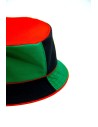 "COLORBLOCK RBG" Bucket hat with Red Black Green colorblocks