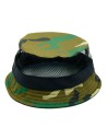 "BLUEKENTE" Wax fabric Bucket hat with ventilation eyelets