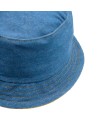 "DENIM LIGHT" Bucket hat with medium blue denim fabric
