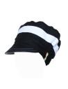 STRIPE - Bicolor hat for dreadlocks, Rasta Crown, Cap, 54-66cm (21.2"-26"), for Men or Women, Made to order