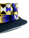 "ROYAL BLUE" Kente pattern african fabric WAX