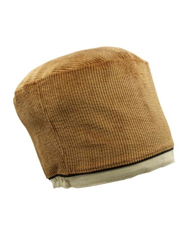"CORDUROY" Tam hat for dreadlocks (Camel)