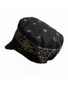 TWEED 2 - Bi Material Cap for dreadlocks , Tweed & Faux Leather Rasta hat, for MEN