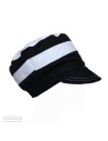 STRIPE - Bicolor hat for dreadlocks, Rasta Crown, Cap, 54-66cm (21.2"-26"), for Men or Women, Made to order